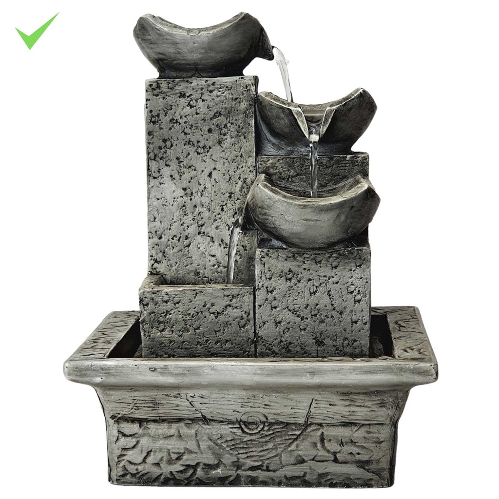 Imagem Fonte De Agua Cascata Decorativa Mesa Feng Shui Enfeite Zen