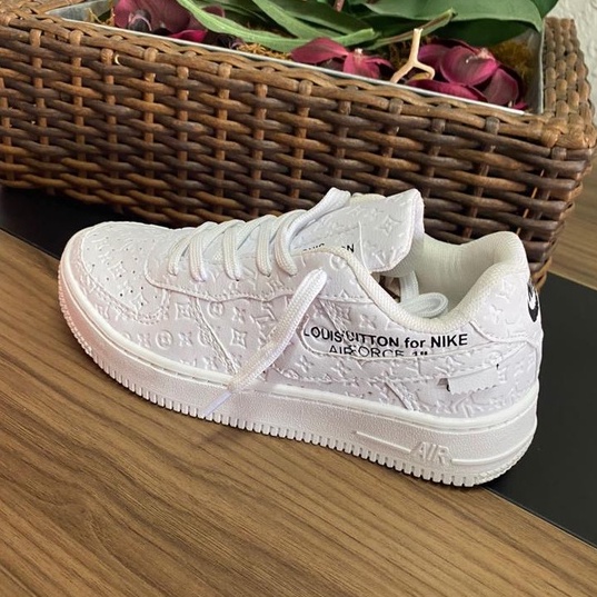 Tenis louis store vuitton feminino branco