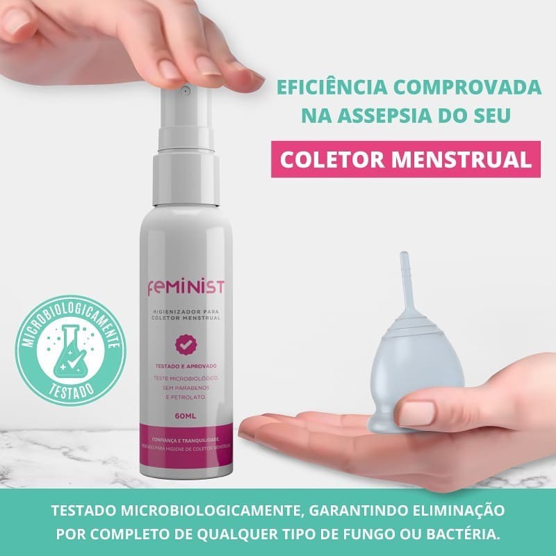 HIGIENIZADOR PARA COLETOR MENSTRUAL FEMINIST - 60ml