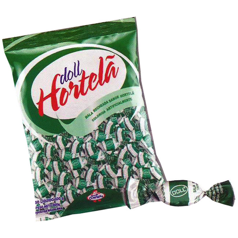 Bala Recheada Hortelã 600g - Confirma