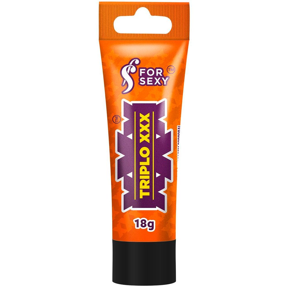 Triplo Xxx Gel Lubrificante Com Trilpa Sensação 18G For sexy -SEX SHOP