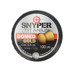 Chumbinho Titanium Domed Gold 5.5mm 100 Unidades - Snyper