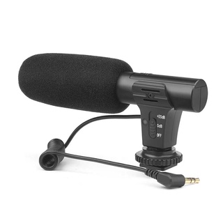 Microfone Direcional Camera Dslr Canon Nikon Sony Mic In