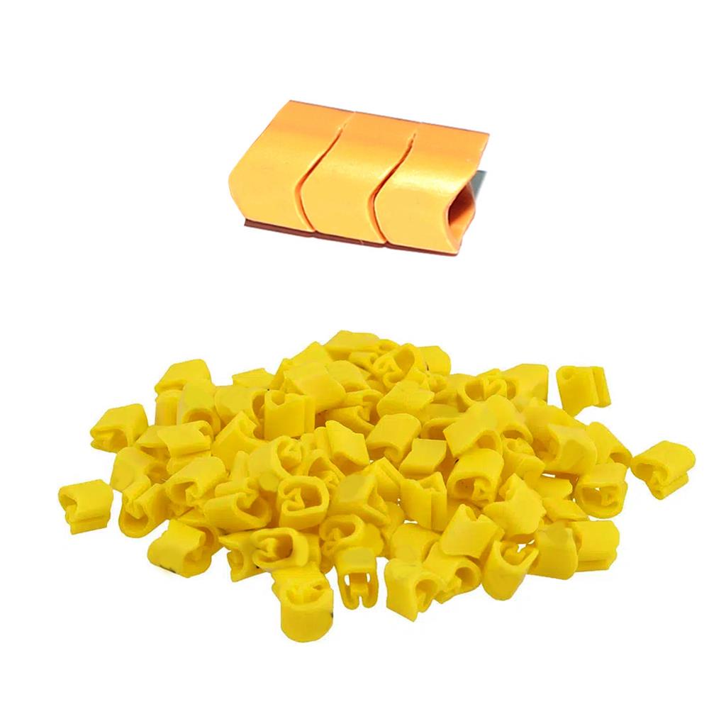 Marcador Anilha Mhg4/9 Letra C Amarelo 4,00-16Mm 1000 Pecas