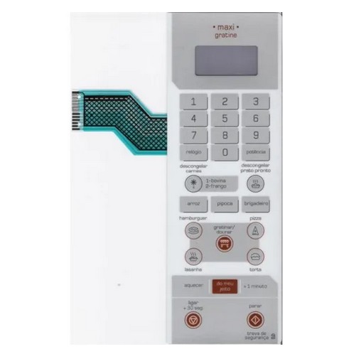 Membrana Teclado De Microondas Brastemp Bmg35 / Bmg 35 Maxi Gratine