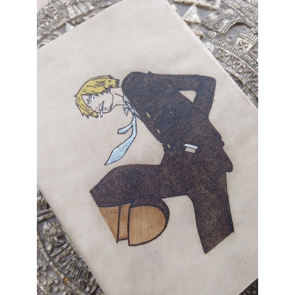 Grimório Diário Sketchbook - A5 200 Folhas - Personalização Anime com pintura e fecho