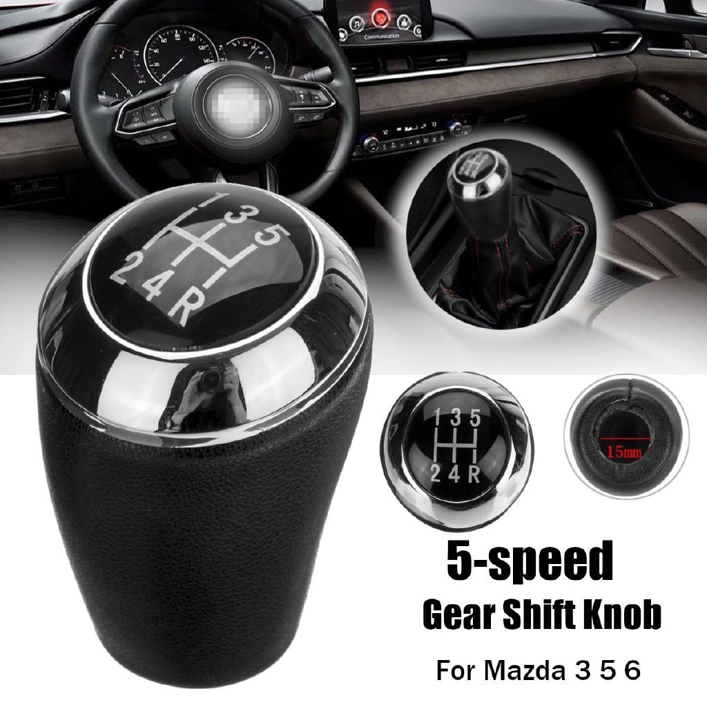 Car 5-Speed Shifter Lever Universal Auto Manual Shift Knob Gear Stick Black 1Pcs