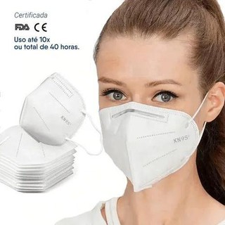 Kit C/ 100 Mascaras Kn95 Com 5 Camadas De Proteção E Chip Nasal N95 em Oferta na Shopee