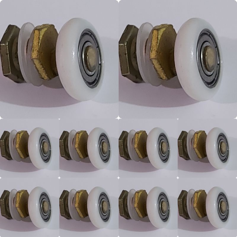 Roldanas Para box, portas e janelas de Blindex 8mm e 10mm de vidro temperado com 10 unidades. em Oferta na Shopee