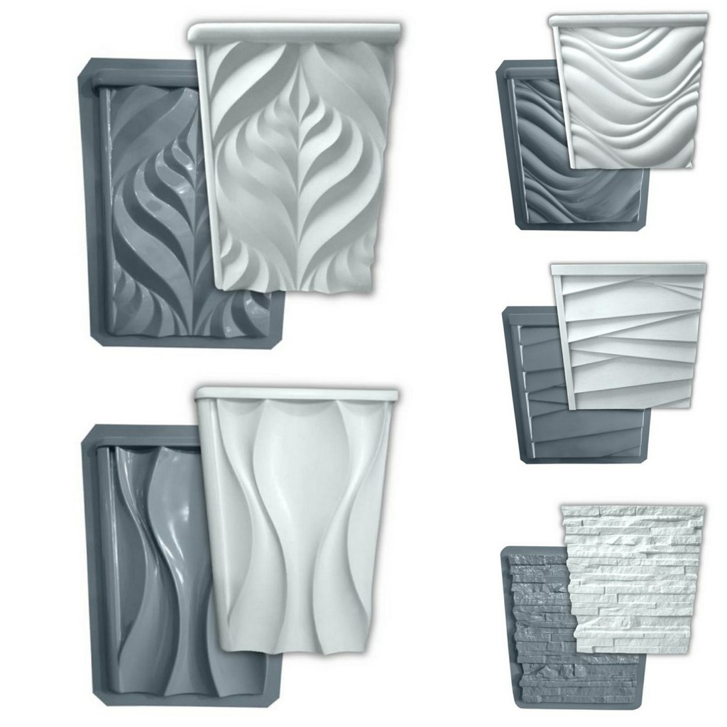 Forma Molde Abs Gesso Cimento Vaso Decorativo 3D