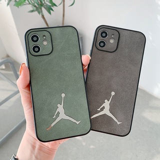 Couro Voador Caixa Jordânia Para iPhone 15 14 13 12 11 Pro MAX X XS XR Marca De Luxo Capa De Telefone Dura Quadrada À Prova De Choque