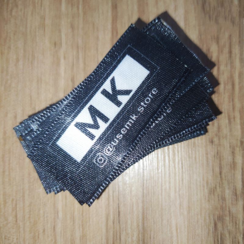 100 Etiquetas de Cetim Palito Personalizada em Oferta na Shopee