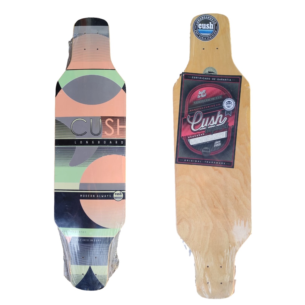 Shape Cush Longboard Skate Marfim Sm01 89x24cm
