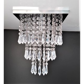 Lustre Luminária Plafon Acrílico Sala de Jantar Quarto Cozinha Corredor - 3 Camadas