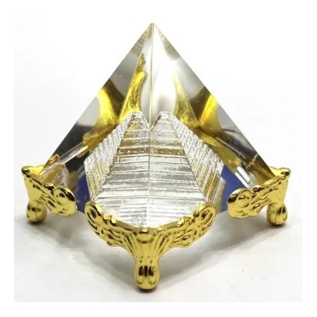 Pirâmide De Cristal Egito Piramide Ornamento Meditação 6cm