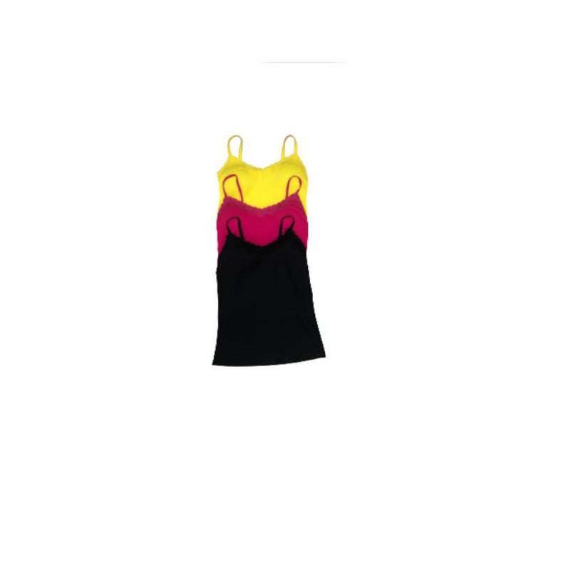 kit com 3 blusas de renda com bojo alcinha regulável em tecido visco Lycra P, M, G, GG.