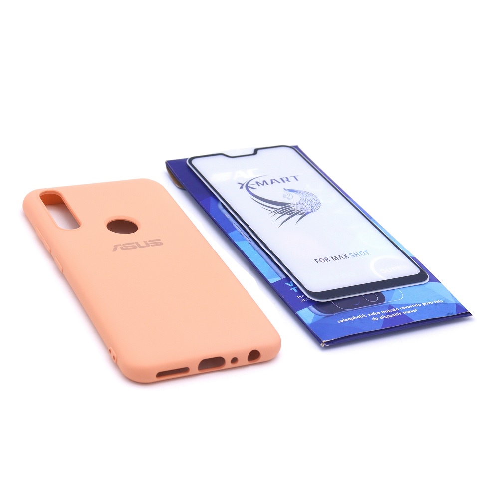 Capa Silicone Asus Zefone Max Shot ZB634KL + Película 3D