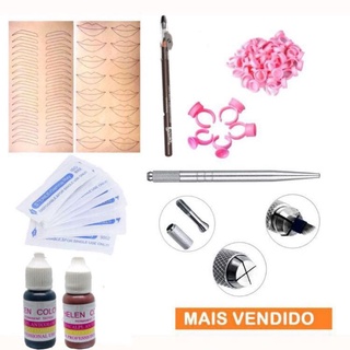 Kit Iniciante Micro Microblading Micropigmentação De Sobrancelhas