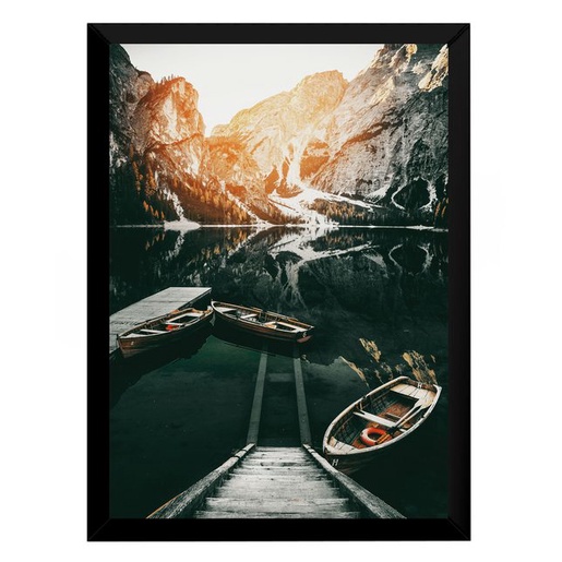 Quadro Decorativo A4 Lindo Dia para Remar.