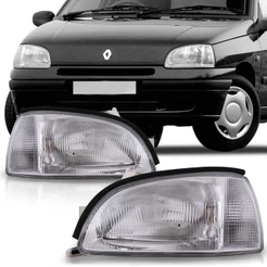Farol Clio 96 97 98 99 Cromado