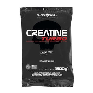 Creatina Monohidratada Creatine Turbo Refil 500g - Black Skull