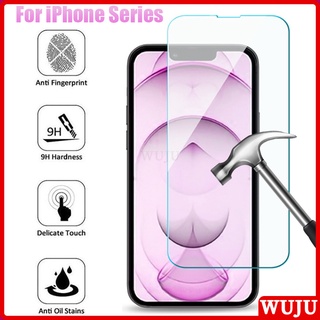 WUJU 9H Ultra Claro Vidro Temperado Película Pelicula Para iPhone 11 12 13 14 15 Pro Max XS Max XR X 14 15 7 8 Plus SE