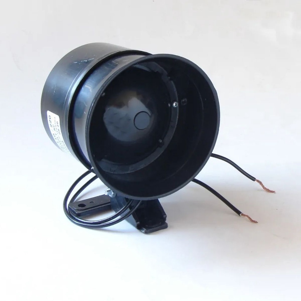 Sirene Alarme com 6 Tons Bivolt 110 Ou 220v + Interruptor