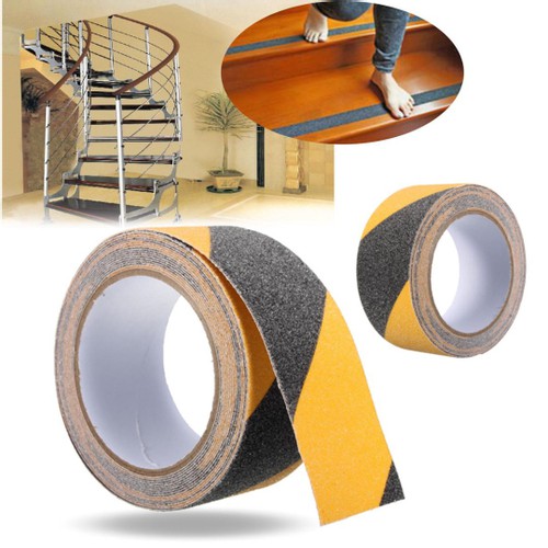 2 Fitas Antiderrapantes Autoadesivas Pisos Escorregadios Escada Banheiro Rampas 50x5m 4 Cores