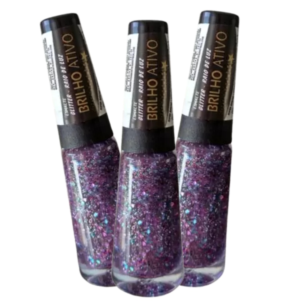 Esmalte Brilho Ativo Glitter Raio De Luz Shopee Brasil