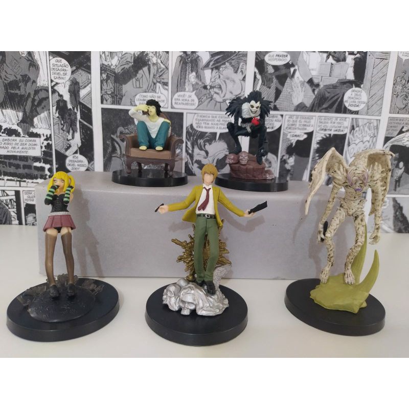 Action Figures Death Note Colecionáveis em PVC Bonecos Ryuk L Kira Rem Escorrega o Preço