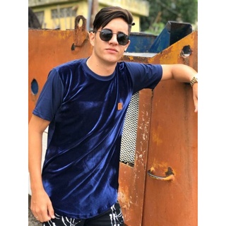 camiseta oversized masculina longline, camisa masculina de veludo e algodão, camiseta oversized