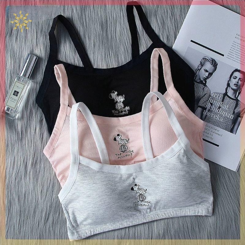 (COD/Pronto) (8-16) Sutiã De Algodão Para Meninas Adolescentes/Roupas ...