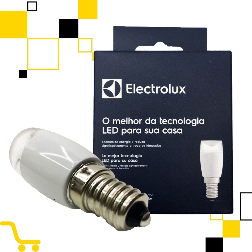 Lâmpada Geladeira Fogão Electrolux Brastemp Original  E-14 1,4 W 127V 220V Lâmpada De Led E14 Para Refrigerador Electrolux Original 1,4W - 64502723A  USE  A15758201