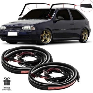 Par de Pingadeiras e Friso de Teto Borracha Gol G2 Ano 95 a 99 em Oferta na Shopee