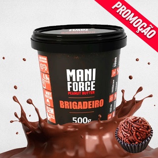 Pasta de Amendoim Integral Brigadeiro com Whey Sem Açúcar 500g - ManiForce