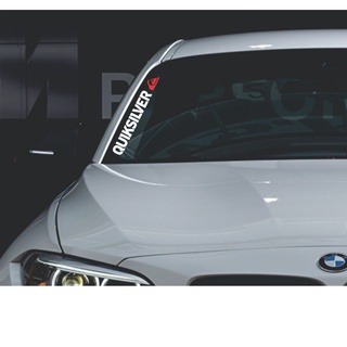 2 Adesivos Quiksilver lateral parabrisa 38x5 cm carro tuning