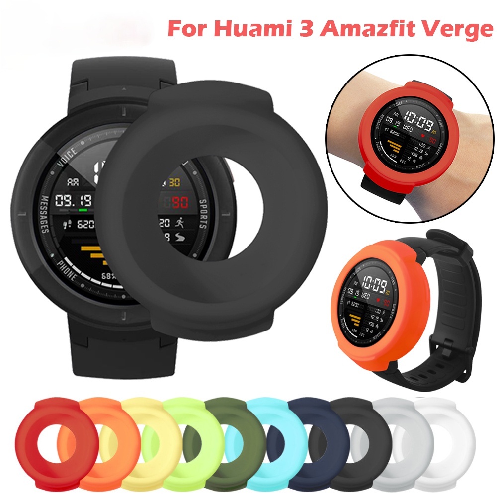 TPU Silicone Soft Case For Xiaomi Huami 3 Amazfit Verge Smart Watch Protector Protect Shell
