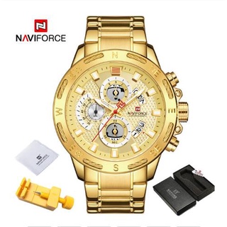 NAVIFORCE Relógio Masculino Quartz Multifuncional À Prova D