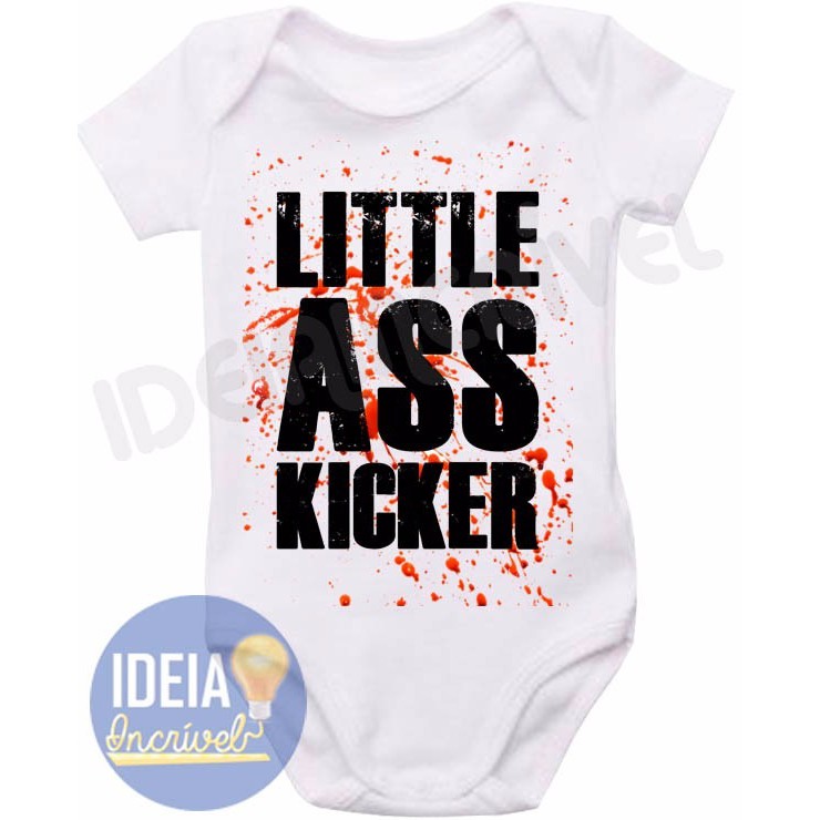 Roupa Body Bebê bebe infantil  Little Ass Kicker - the walking dead twd personalizado divertido