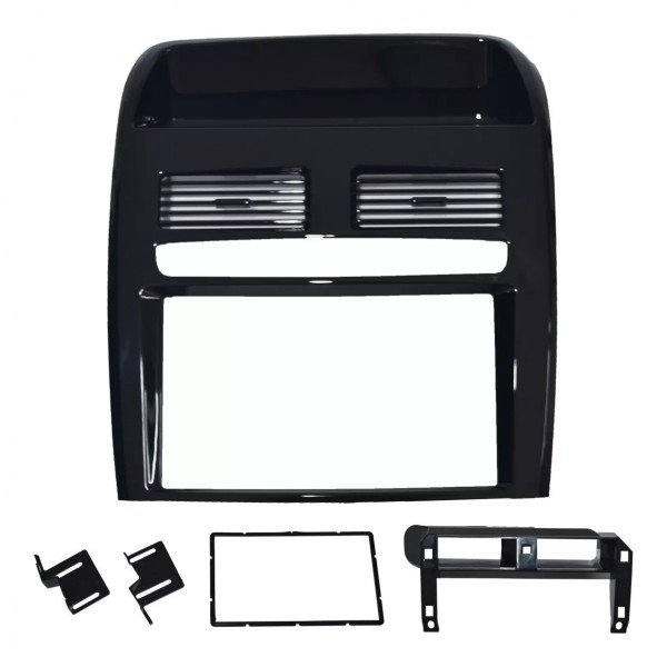 Moldura 2 Din Fiat Linea 2008,2009,2010,2011,2012,2013,2014 - Black Piano