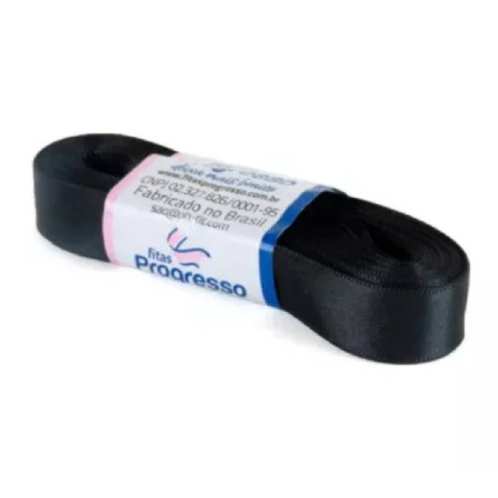 Fita de Cetim Progresso 15mm nº3 10m 219 Preto - 1un