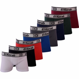 Kit 10un Cueca Infantil KIDS Boxer Masculina Microfibra Lisas Estampadas Original El Korab