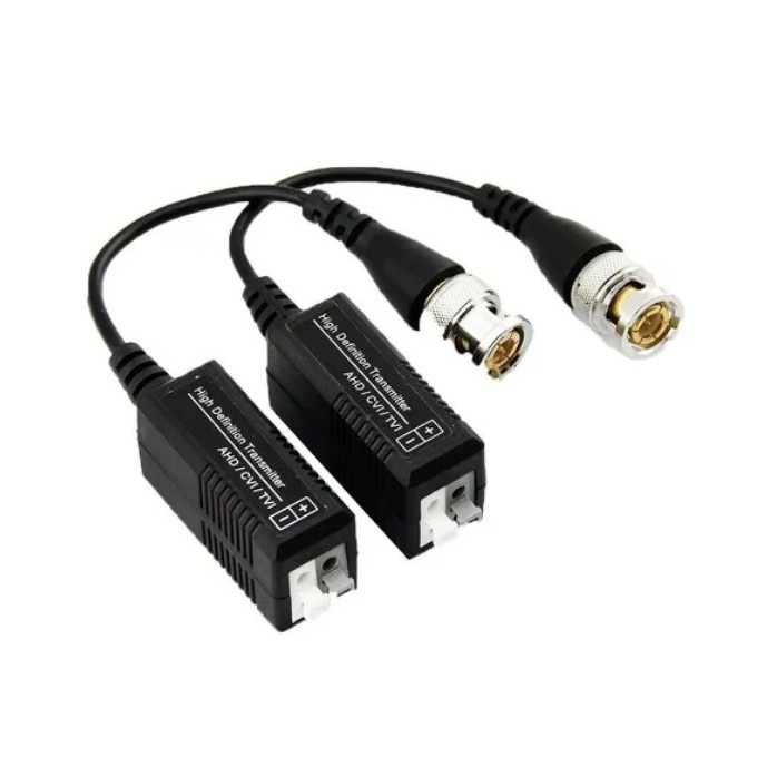 Par De Conector Video Balun Cameras Hd Cvi Tvi Engate Rapido
