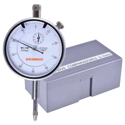 Relógio Comparador 10mm Digimess com Orelha Graduação de 0,01mm 121.304