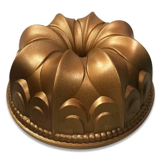 Forma Para Bolo Bronze Lily Flower 9" 24cm Marissa Lounina