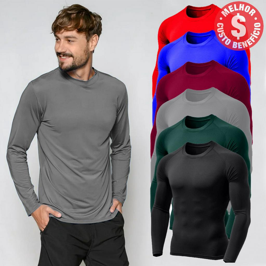 Camiseta Térmica Segunda Pele Proteção Contra o Sol Verão UV50+ Camiseta Térmica Segunda Pele Proteção Contra o Sol Verão UV50+