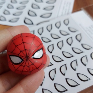Olhos Adesivos Resinados MC0219 - Homem Aranha em Oferta na Shopee