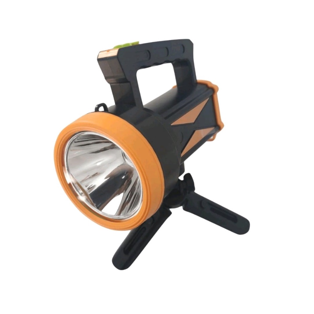 Lanterna Holofote Farolete Led Super Potente Com Tripe 200w Recarregável Sitio Chácara Profissional