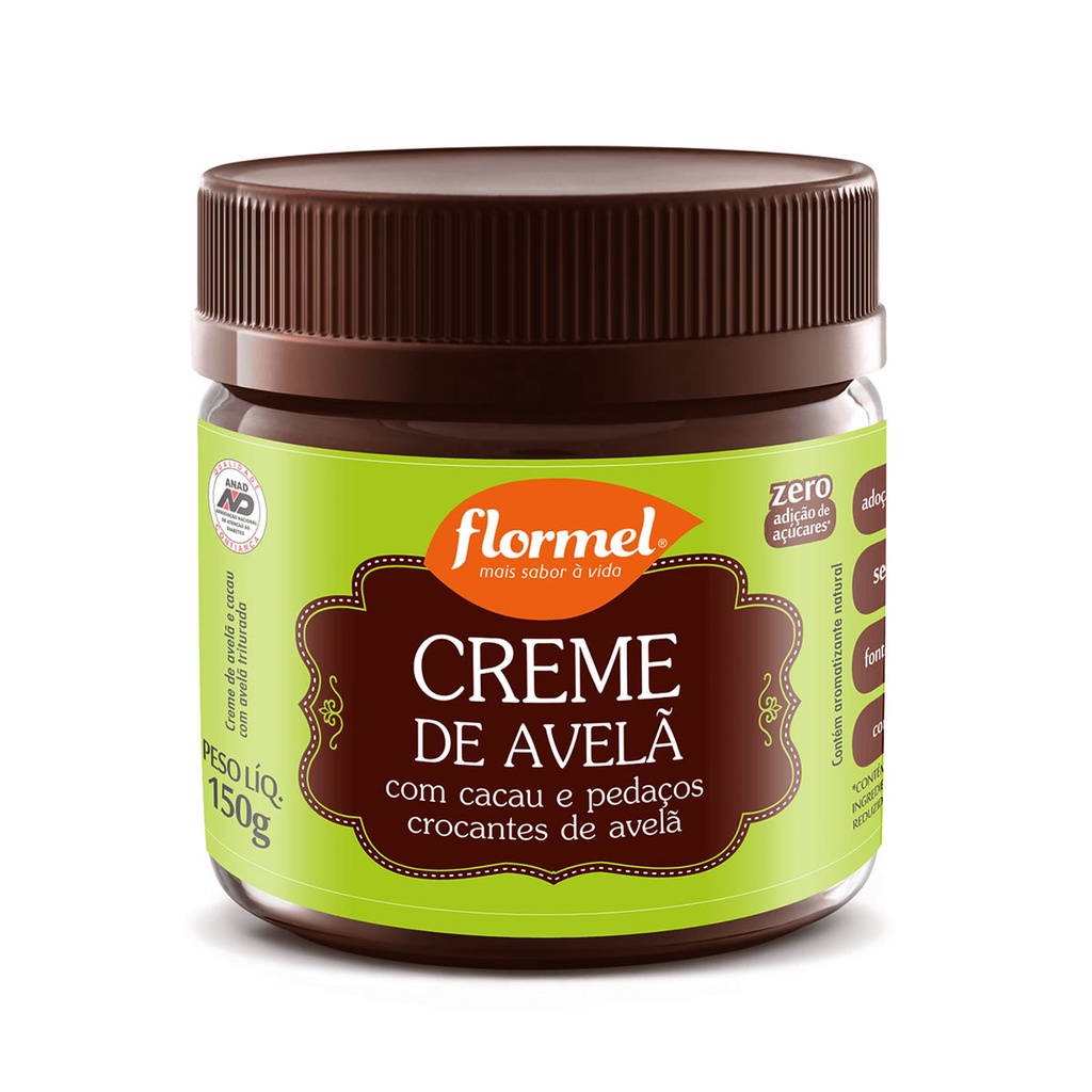 Creme de Avelã Crocante Zero 150g- Flormel em Oferta na Shopee