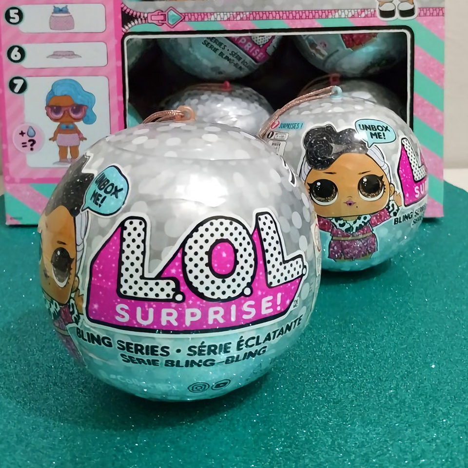 LOL Surprise Bling Series - Confezione Da 6 Palline Ornamentali Con 12 Personaggi Da Collezionare - Sorprese Acqua